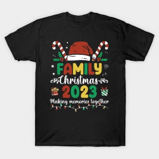 Family Christmas 2023 Matching Squad Santa Elf T-Shirt